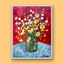 Load image into Gallery viewer, Red and Yellow Flower Painting