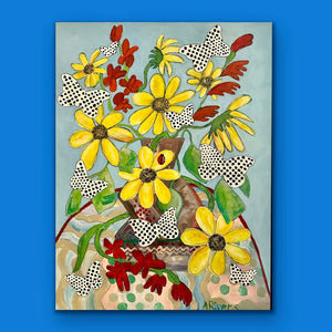 Sunflowers and Gladioli